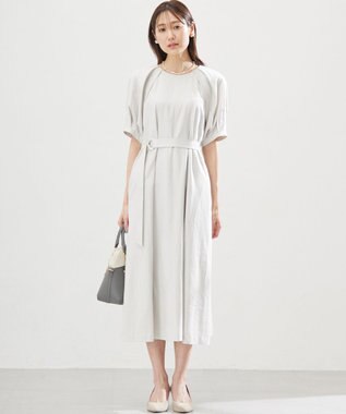 組曲 L リネンレーヨン ワンピース グレージュ系