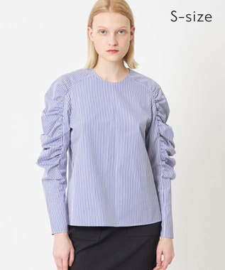 BEIGE， 【S-size】CROCOSMIA / ブラウス Blue Stripe