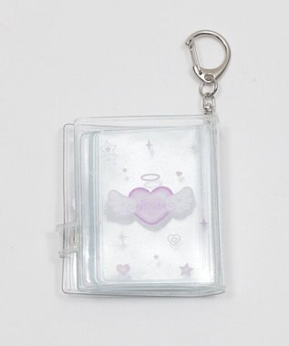 WEGO 【痛バ＆推し活グッズ】クリアハートIDフォトアルバムキーホルダー ライトピンク