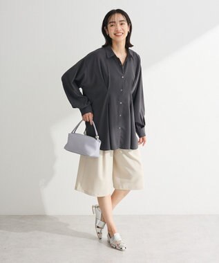 Green Parks ウエストタックシャツチュニック Charcoal Gray