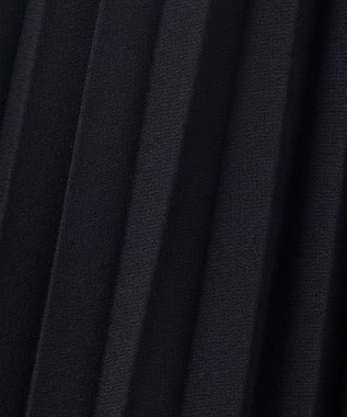 自由区 S 【洗える】シフォンプリーツ ワンピース ネイビー