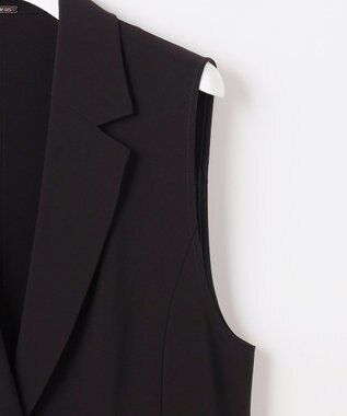 ANY SIS L セレモニーダブルクロス ジレ ブラック