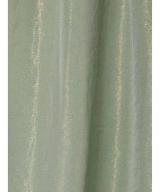 YECCA VECCA 箔プリントシアーギャザースカート Green
