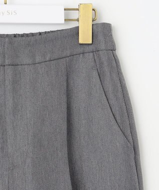 ANY SIS L 【洗える】ビスチェ & ワイドパンツ セット グレー