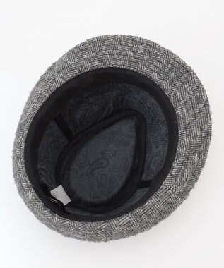 JOSEPH ABBOUD 【サイズ調整可】アルパカリングヘリンボーン ハット ライトグレー系7