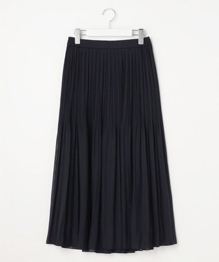 ANY SIS シャイニープリーツ スカート ネイビー