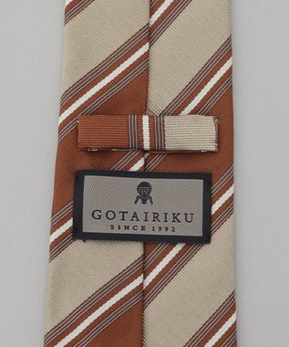 GOTAIRIKU GOTAIRIKU別注【MANTERO/マンテロ】ネクタイ_レジメンタル ブラウン系1
