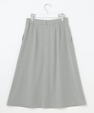 自由区 【XSサイズ～/洗える】ダブルフェイススーティング セミフレアスカート セージ