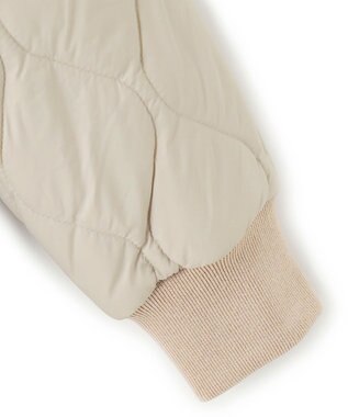 J.PRESS YORK STREET 【WOMEN】ショートキルトブルゾン ベージュ系