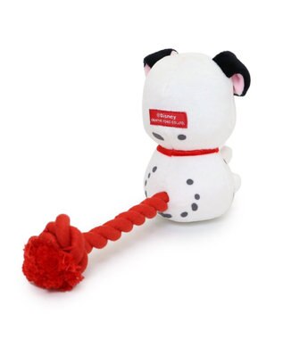 PET PARADISE ディズニー 101匹わんちゃん ロープ トイ ホワイト×レッド