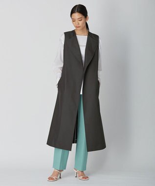 ICB L T/Cシャンブレーツイル 3WAYコート チャコール系