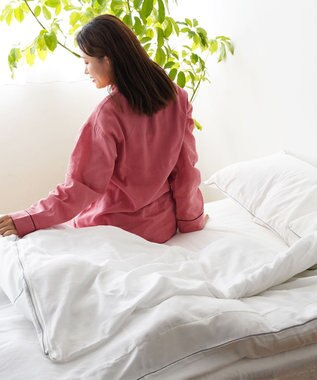 京和晒綿紗 【紗栄子さん愛用パジャマの色違い/UNISEX】ガーゼパジャマ 2重合わせ 草木染め【さんご】 さんご