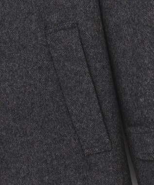 J.PRESS LADIES L ショートビーバー スタンドカラー コート グレー系