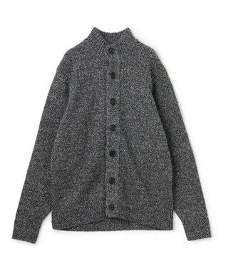 JOSEPH HOMME 【WEB・一部店舗限定  】 シャギーメランジ　ハイネックカーディガン ブラック系