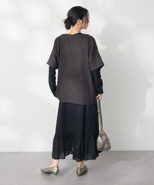 CRAFT STANDARD BOUTIQUE 刺繍カラーレスジャケット Dark Gray