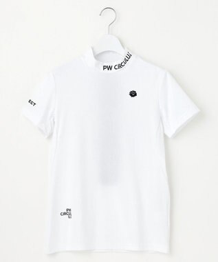 PW CIRCULUS 【UVカット / 吸水速乾 / 伸縮性抜群】【WOMEN】NEW バックメッシュモック T ゴルフウェア レディース ホワイト系