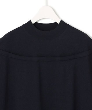 ICB 【接触冷感・UVケア・洗える】 VIS/NYハイゲージ モックネックプルオーバー ネイビー系