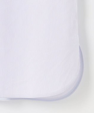 J.PRESS LADIES L 【洗える】 BEZ VEGA フリル ストライプ ブラウス ふじ色系1