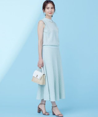 組曲 S 【2SET】ストレッチジャカード セットアップ クリームミント系