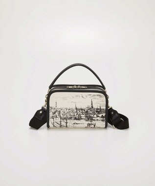 TOPKAPI 【TREASURE TOPKAPI】キャンバス プリント ワンハンドル ショルダーバッグ ホワイト