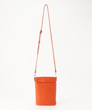 LA BAGAGERIE シープレザー　スクエアポシェット オレンジ