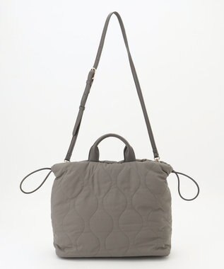 自由区 パディングキルトドロスト バッグ カーキ