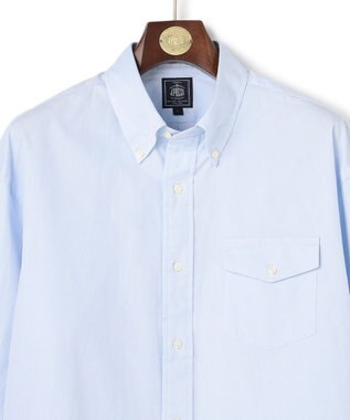 J.PRESS MEN 【J.PRESS ORIGINALS】【UNISEX】Pin Oxford Shirt / B.D. / Baggy-Fit サックスブルー系