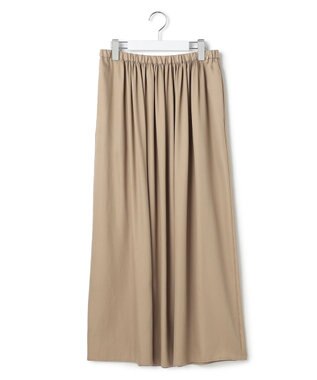 23区 【先行予約】シルキーサテン ギャザースカート ベージュ系