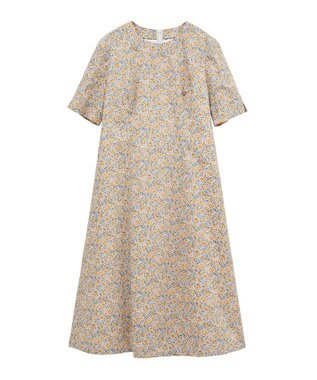 DAKS Liberty フィット&フレアーワンピース イエロー