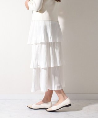 Bridget Birkin 【Bridget Birkin Walk】一文字切替えポインテッドウォーキングパンプス アイボリーコンビ