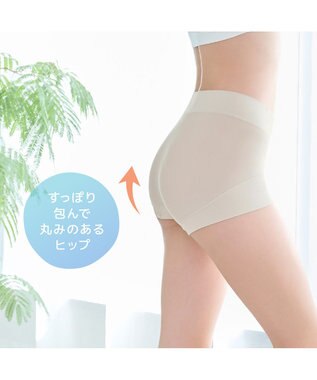 BRADELIS New York 【モアナモリーズ】　森みなのオーガニックコットン混エアリーショーツ26 シェルグレージュ
