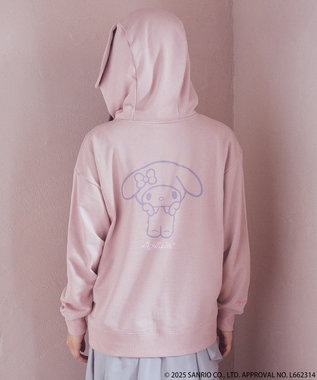 earth music&ecology マイメロディ＆クロミ／ｅａｒｔｈ　耳付きフーディー Pink