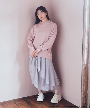 earth music&ecology マイメロディ＆クロミ／ｅａｒｔｈ　耳付きフーディー Pink