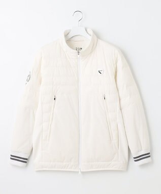 23区GOLF 【MEN】【ストレッチ・撥水】パディング中綿 ブルゾン ホワイト系