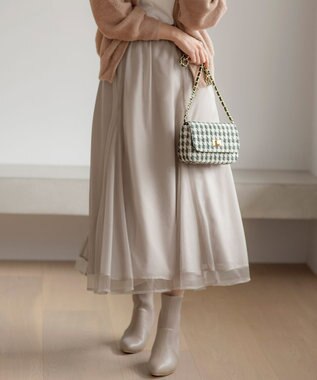 【洗える】ラッセルチュールマチ スカート