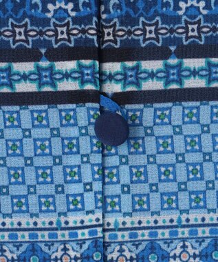 自由区 【洗える・XSサイズあり】オリエンタルモザイクプリント ワンピース スカイブルー系5