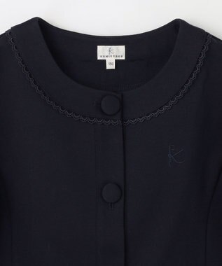 組曲 KIDS 【150-170㎝】ノーカラー ジャケット ネイビー