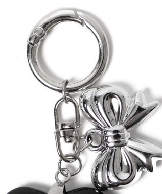 WEGO クリアカラーハートキーホルダー ブラック