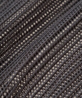 Green Parks テープロゴ透かしニットプルオーバーⅡ Charcoal Gray