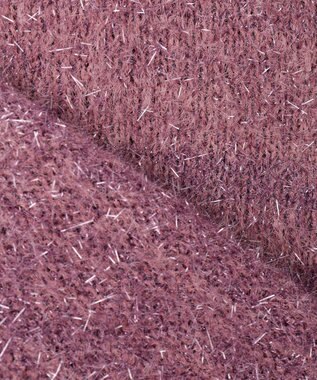 ANY SIS 【前後着用可】スパークルシャギー カーディガン ピンク