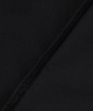 UNFILO L レースヘム ギャザーブラウス ブラック