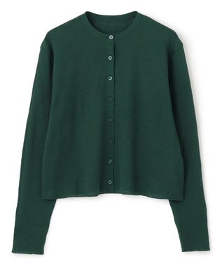 UNFILO L シアー クロップド カーディガン グリーン