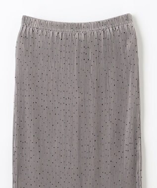 ANY L 【ウエストゴム】プリーツアイラインスカート グレー