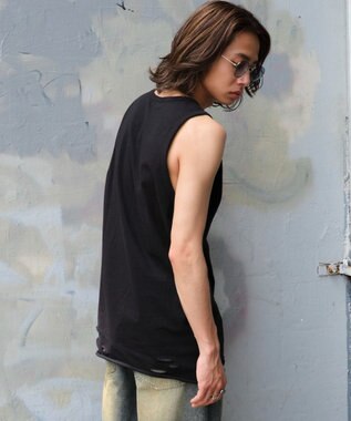 WEGO ダメージタンクトップ ブラック
