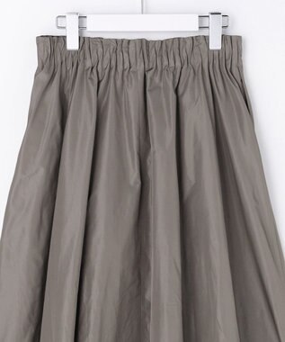 自由区 【カトリエムブーケ】Jupe en taffetas フレアスカート グレー