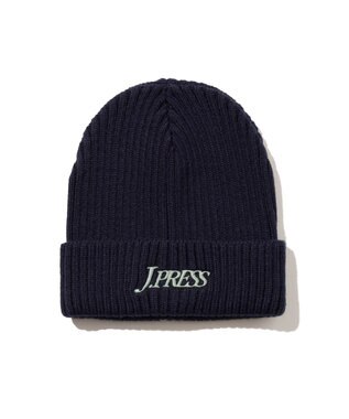 J.PRESS MEN 【AaronChang】【UNISEX】ニット キャップ ネイビー系