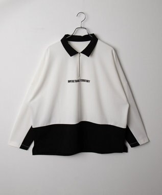 WEGO ドルマンポンチハーフZIPT（LS） ホワイト