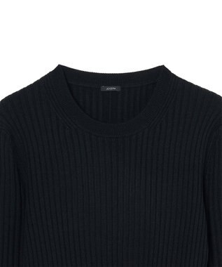 JOSEPH 【洗える】シルクブレンド　ラウンドネックニット Black
