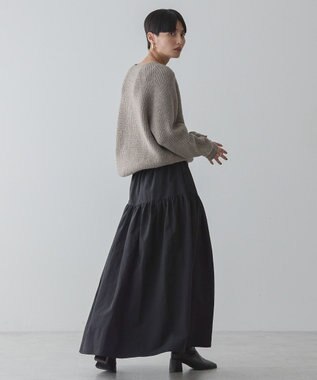 AMERICAN HOLIC Ｍｉｘヤーンラグランニットプルオーバー Mocha