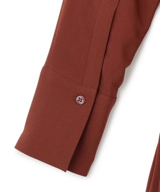 JOSEPH 【洗える】サテンジョーゼット　ドレス Mahogany